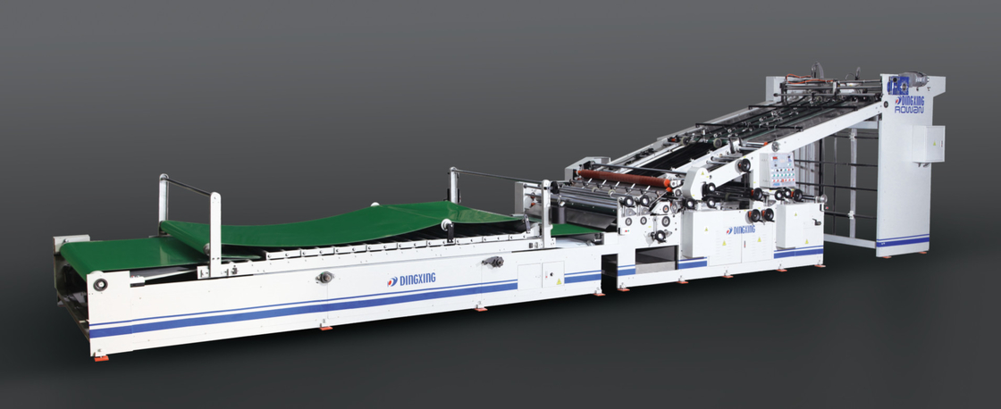CE 5 Layers Kotak Bergelombang Flute Mesin Tempel Laminasi Kontrol PLC