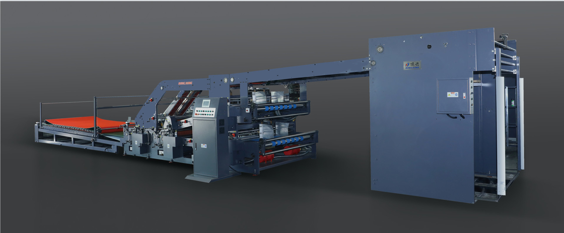 1650 * 1450mm Mesin Laminator Flute 5 Lapis Bergelombang Kecepatan Tinggi