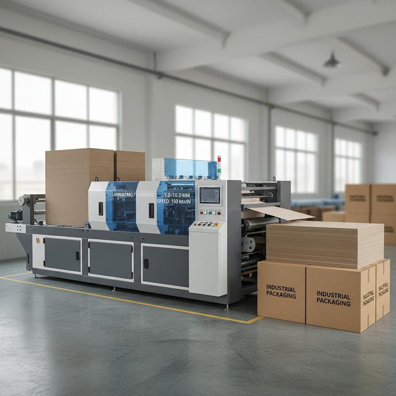 Bahan Membran Kertas Laminator Flute Kecepatan Tinggi Dengan Ketebalan Laminasi 1-10 mm Dan Jenis Kemasan Karton Untuk Industri