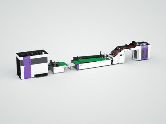 Laminator Flute Berkecepatan Tinggi dengan Back Feeder yang dirancang untuk meningkatkan kecepatan laminasi dan dalam kemasan karton